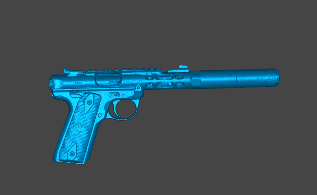 RUGER MARK IV LITE SUPPRESSED 3D SCAN
