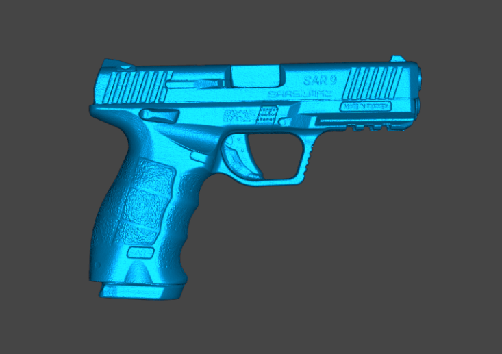 SAR 9 BLUE GUN 3D SCAN