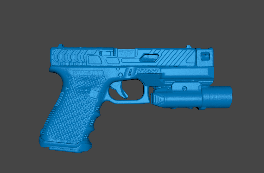 GLOCK 19 WITH UNDERWORLD COMP AND GAS PEDAL O LIGHT BALDR PRO 3D SCAN