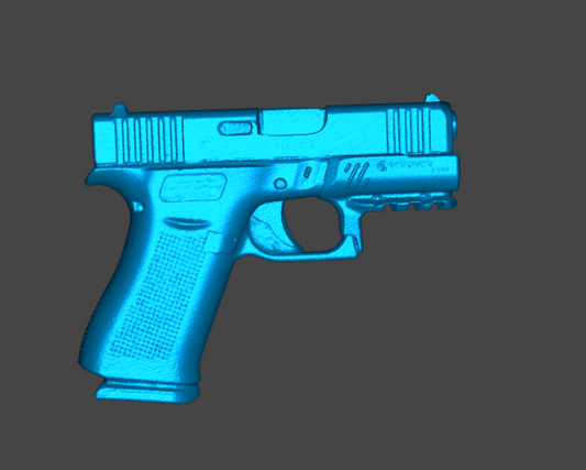 GLOCK 43 RECOVER TACTICAL RAIL BLUE GUN 3D SCAN