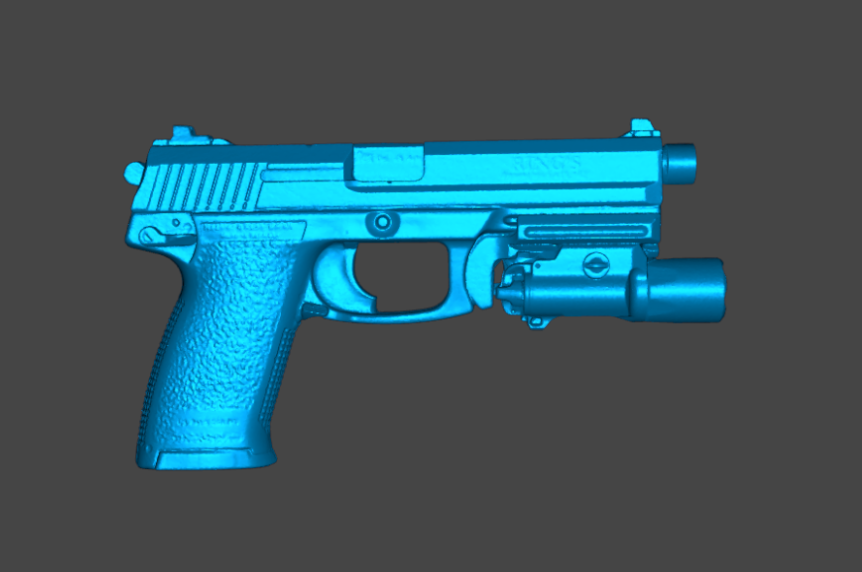 HK MK23 GG&G RAIL X300UB BLUE GUN 3D SCAN