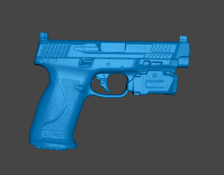 Scanning Methodologies SMITH AND WESSON MP 10MM 2.0 4.6 OLIGHT PLX 3D SCAN – FalTac Unlimited