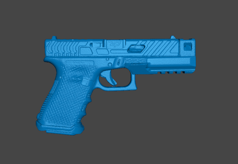 GLOCK 19 WITH UNDERWORLD COMP AND GAS PEDAL 3D SCAN