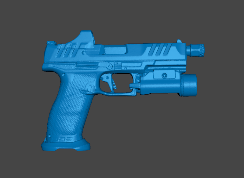 WALTHER PDP 5" THREADED BARREL TLR1 HL 3D SCAN