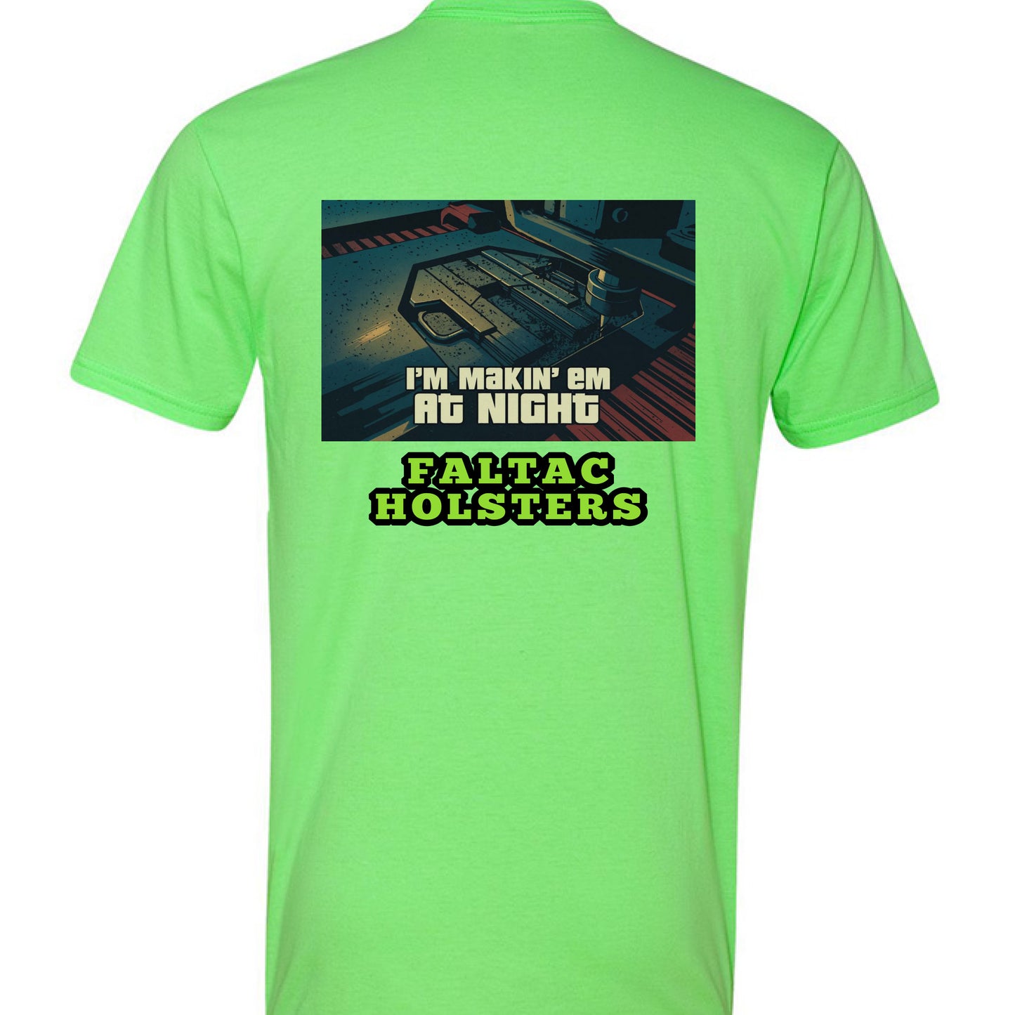 Neon Heather Green - BACK